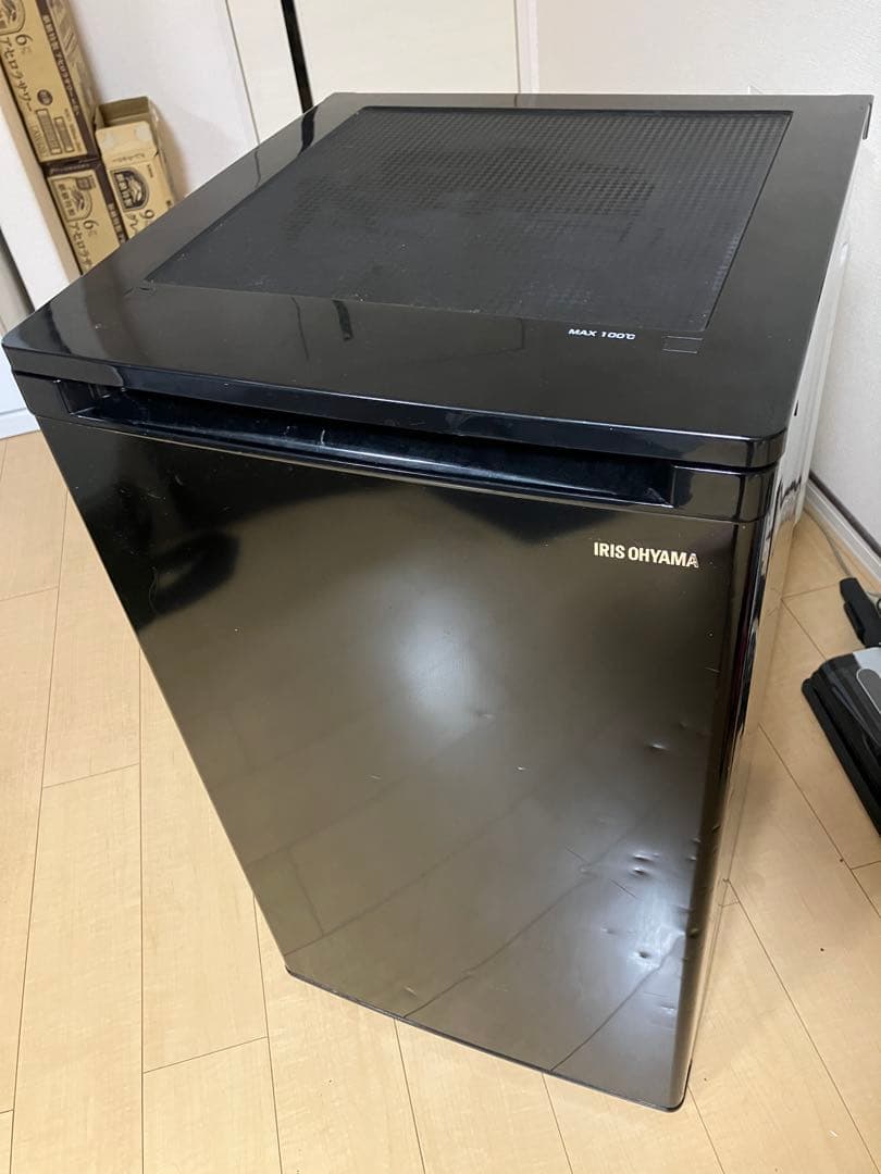IRIS OHYAMA ノンフロン冷凍庫 60L ブラック IUSD-6A-B