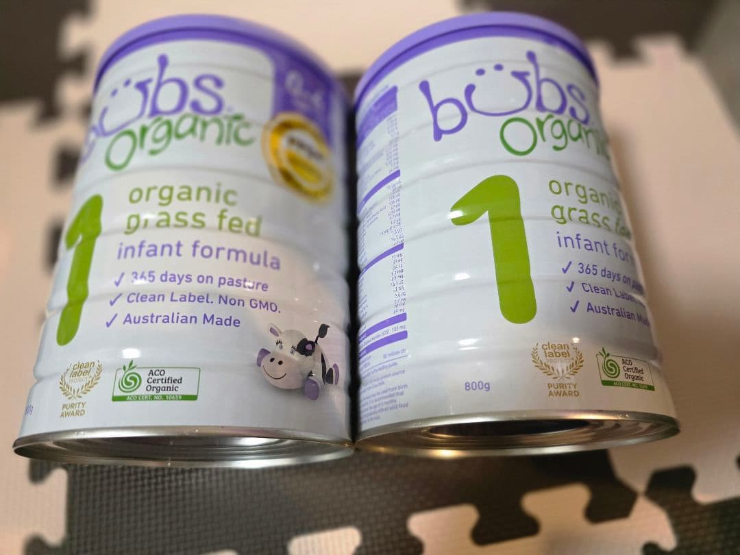 bubs Organic 粉ミルク ステップ1 800g ×2