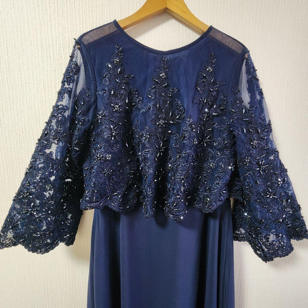 ✨️マザーズドレス TWEED DONNA ネイビー 11号　母親　結婚式