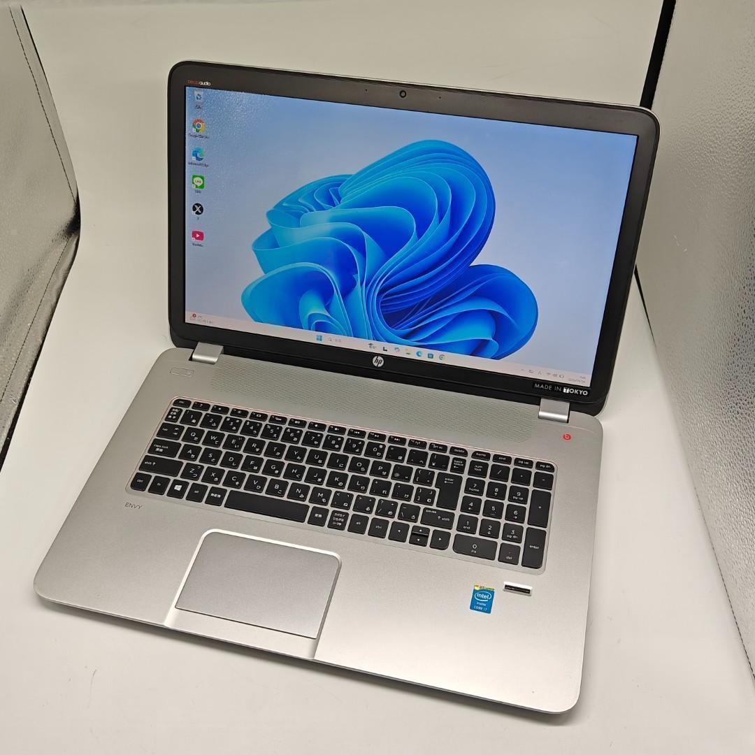 【HP】Envy 高速i7 SSD512GB 16GB 17.3インチノートPC
