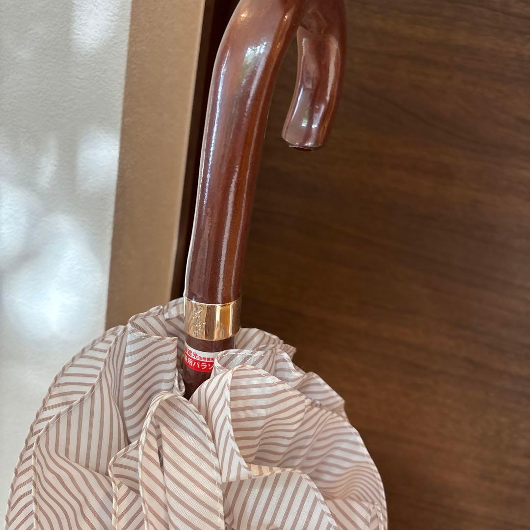 ポロ ラルフローレン 日傘 ピンスストライプ