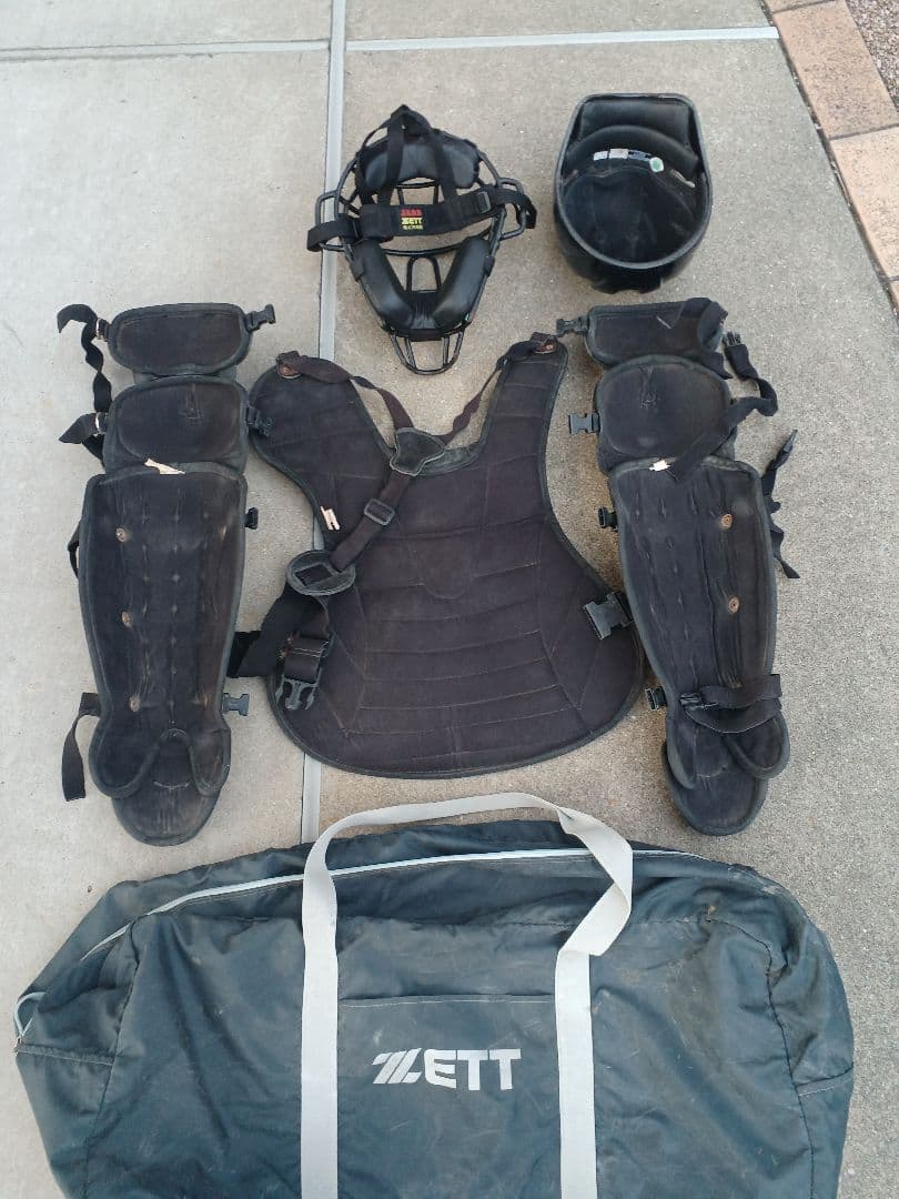 バ*ル様 野球　キャッチャー防具　バック付き