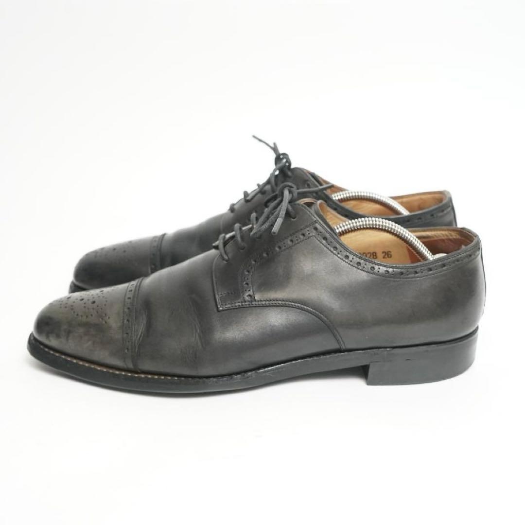 【美品】スコッチグレイン 革靴 レザー 本革 メダリオン ビジネス 26cm