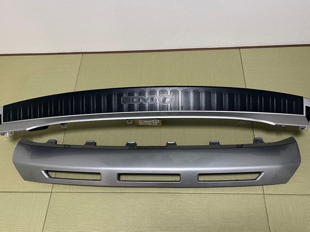 デリカD5 後期 フロント リア バンパー JAOS スカッフプロテクター付