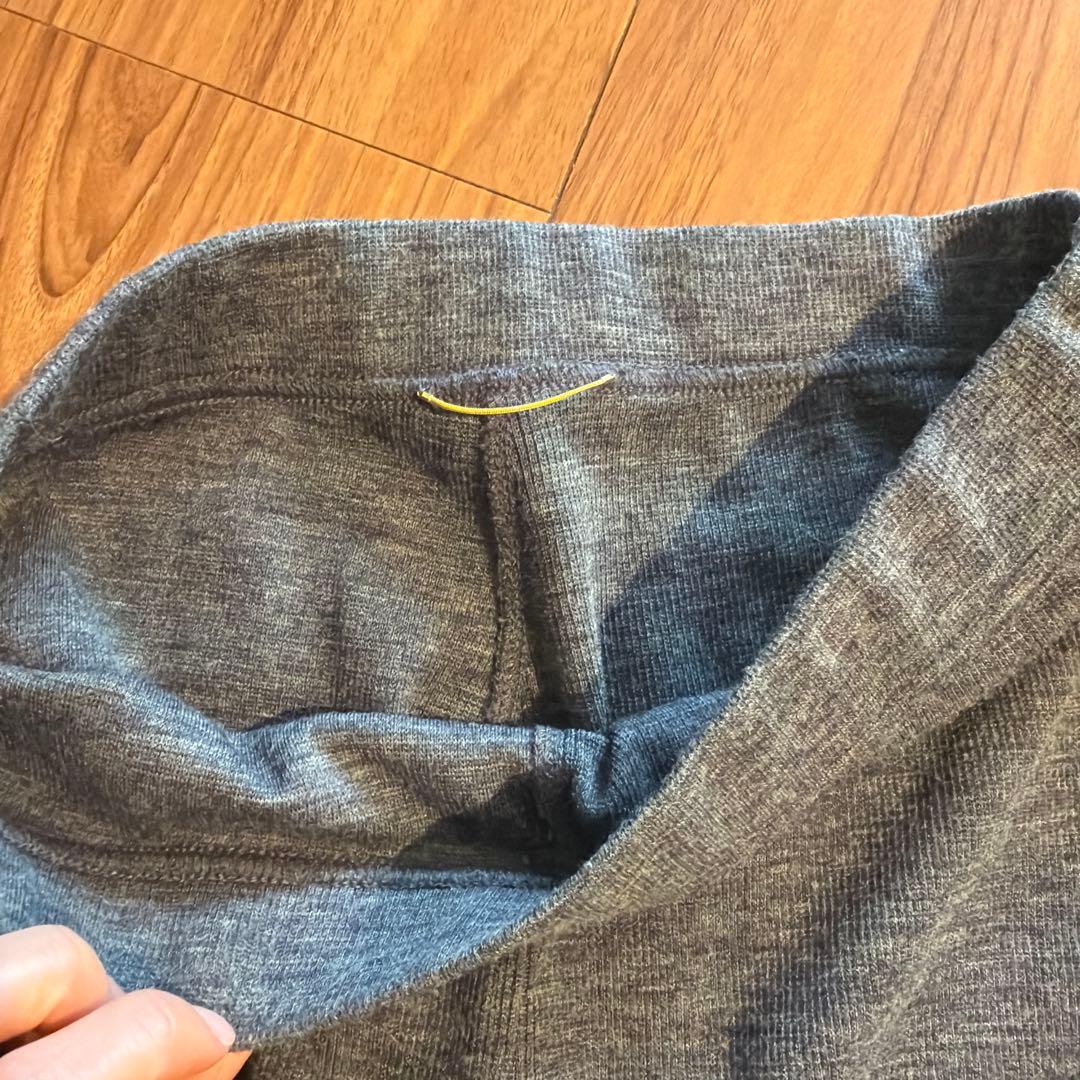 ドゥーズィエムクラス リブパンツ グレー