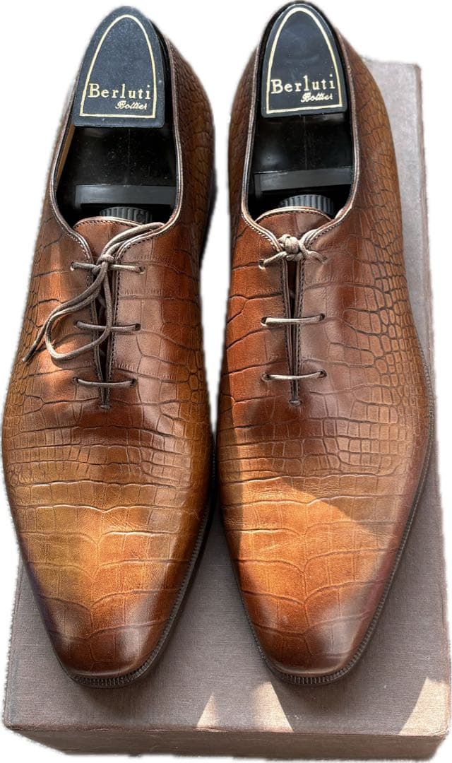 ブラウンレザー ドレスシューズ シューキーパー付き