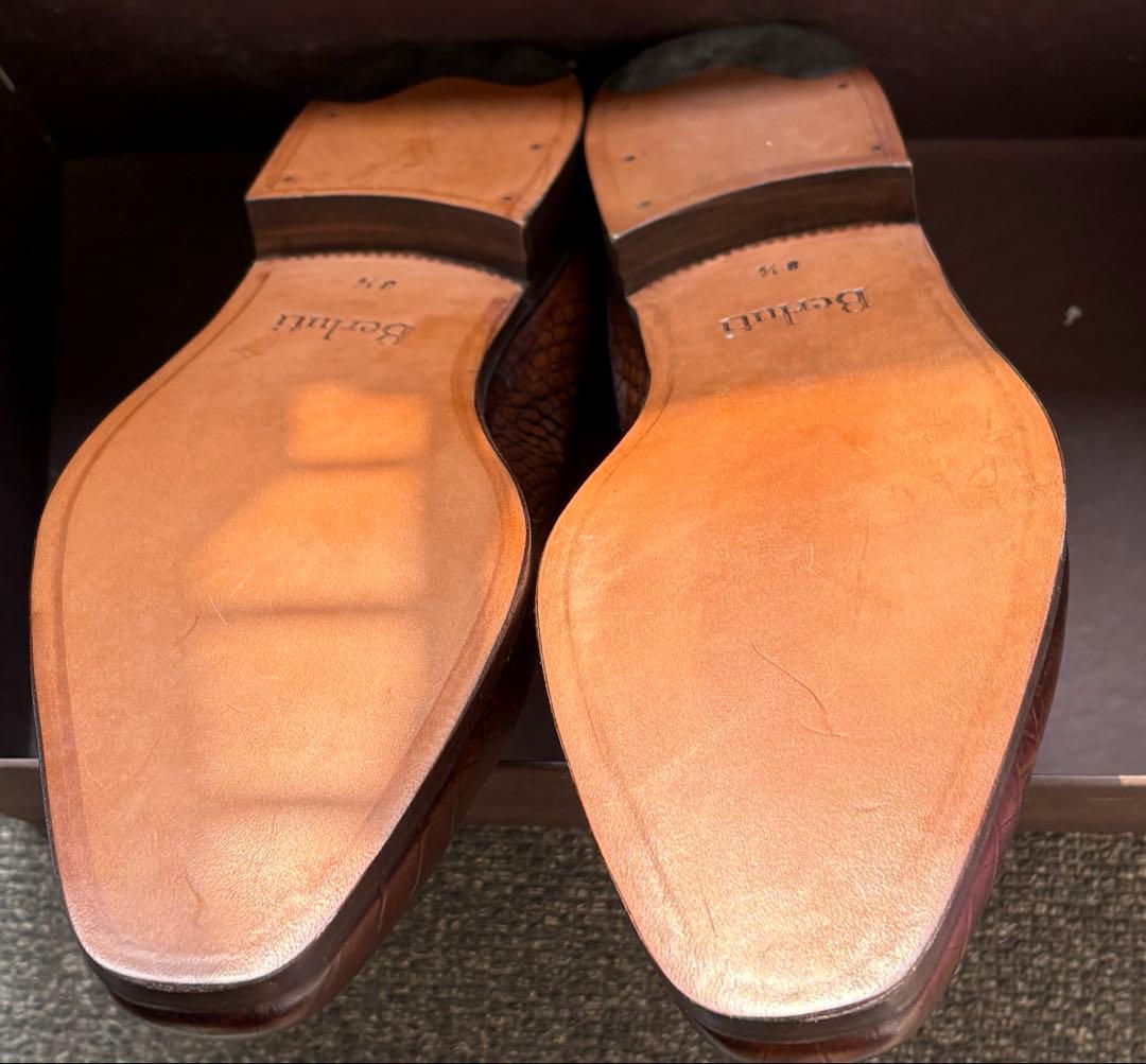 ブラウンレザー ドレスシューズ シューキーパー付き