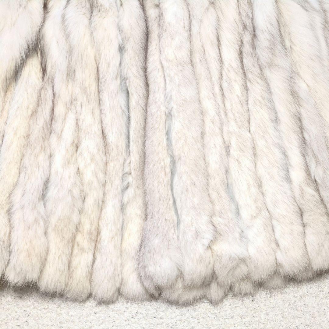 2-22【高級毛皮】フォックスファーコート　サイズ11