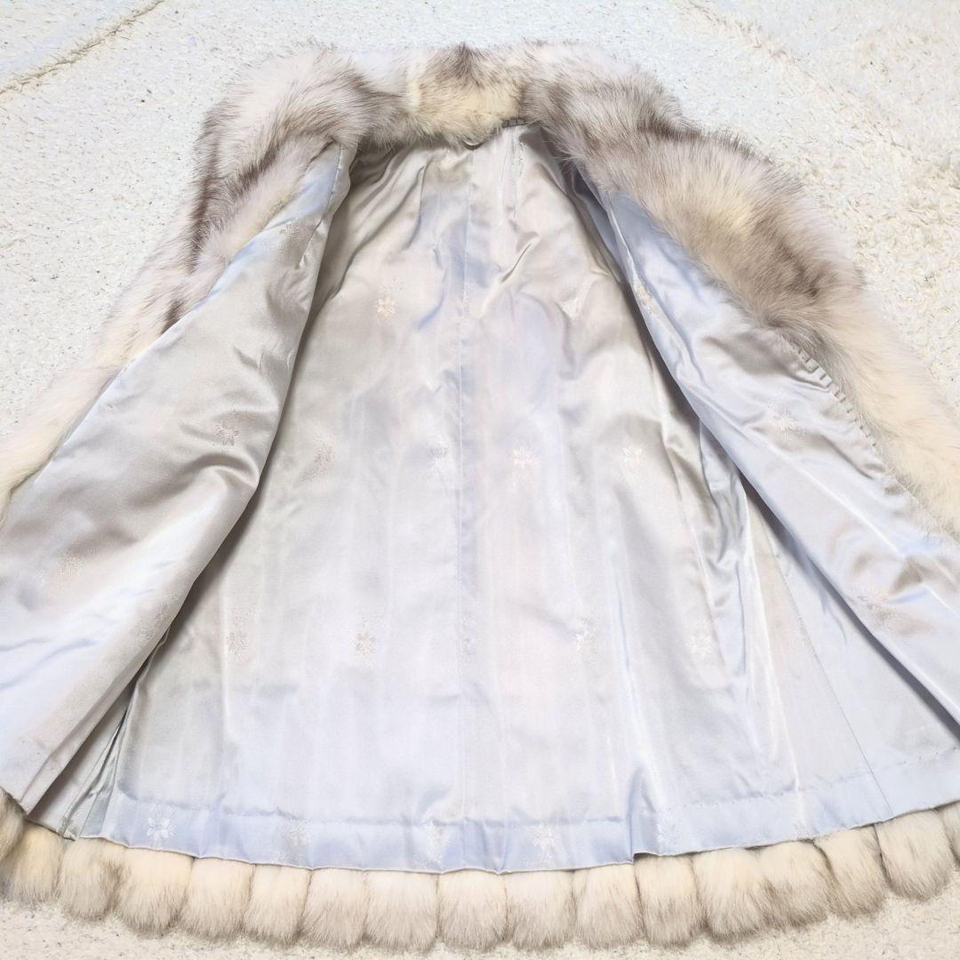 2-22【高級毛皮】フォックスファーコート　サイズ11