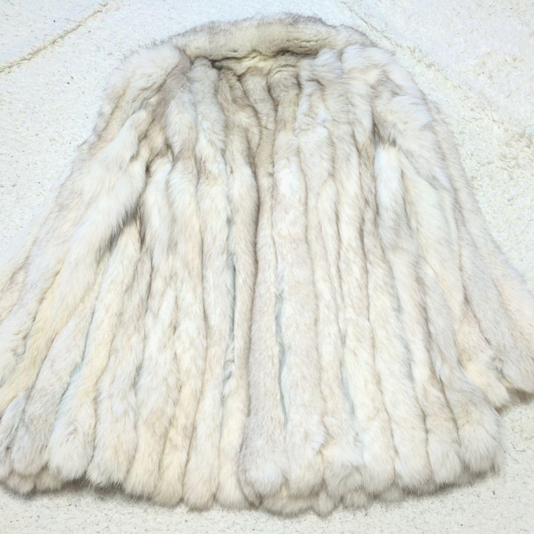 2-22【高級毛皮】フォックスファーコート　サイズ11