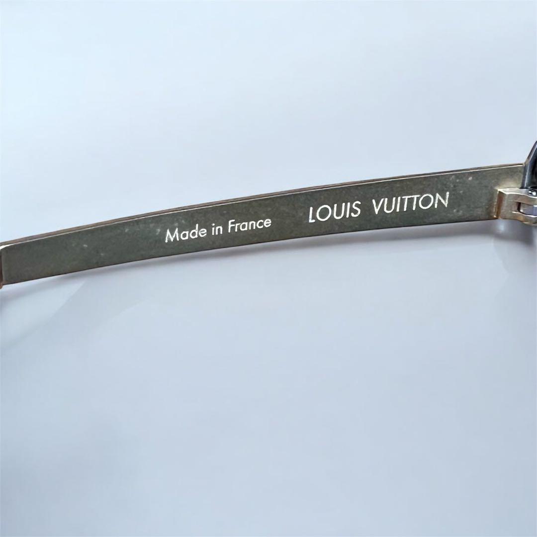 【Sam】ルイ・ヴィトン ブラウングリッター スクエアサングラス