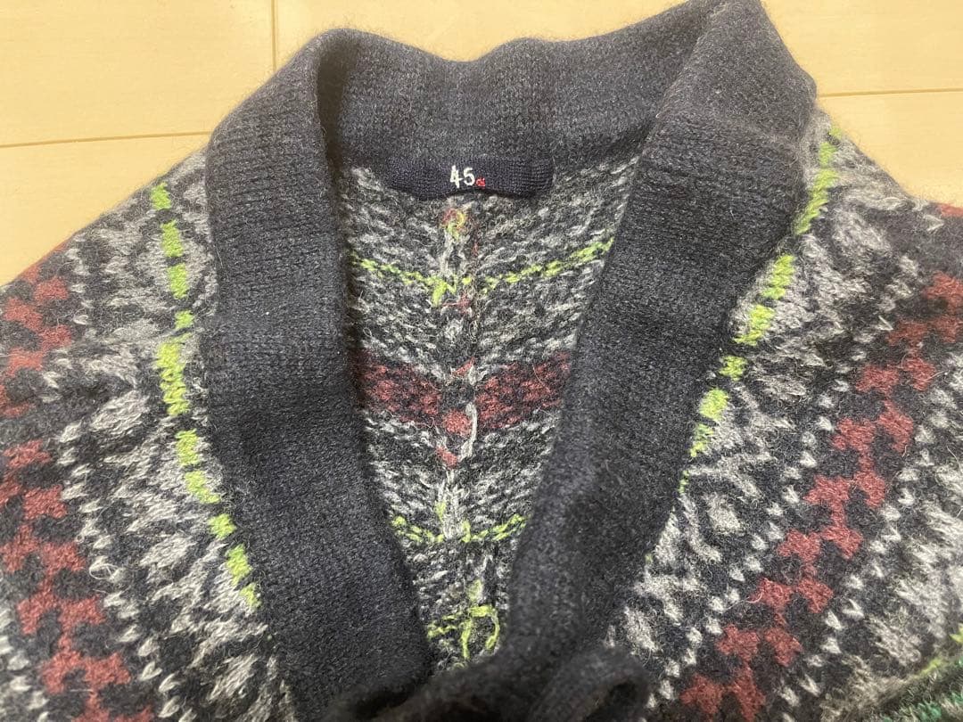 45rpm ウール100% ジャガードニットパンツ カウチンパンツ 0