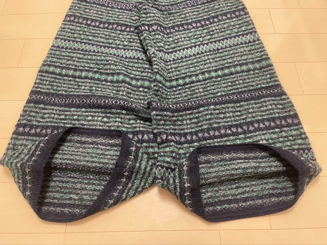 45rpm ウール100% ジャガードニットパンツ カウチンパンツ 0