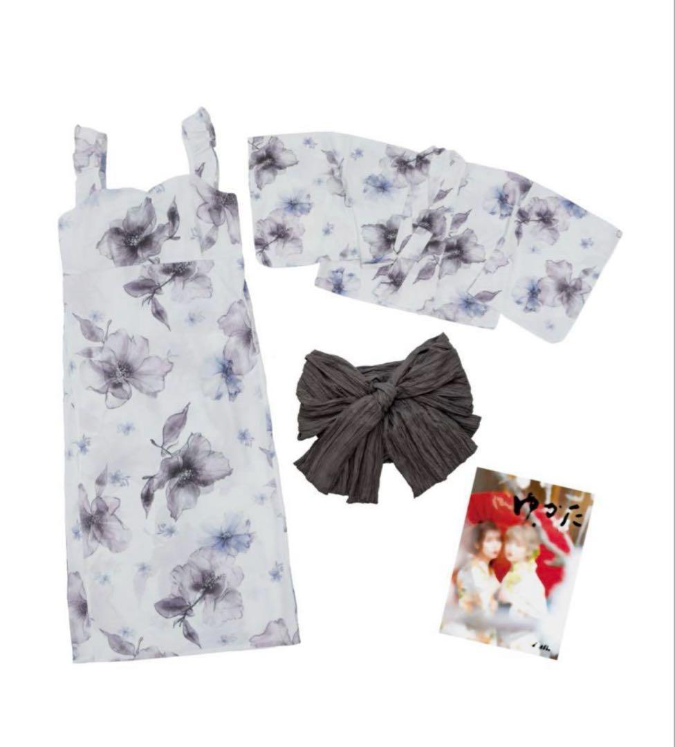 Dita 浴衣 ワンピース セット＋パールベルト1点 夕涼みの花帳
