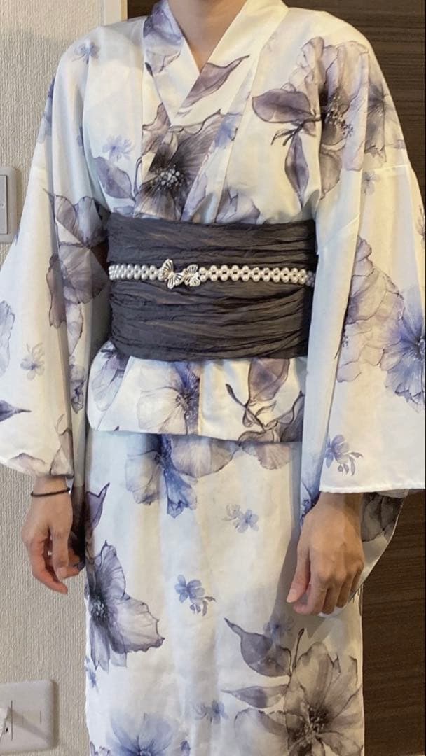 Dita 浴衣 ワンピース セット＋パールベルト1点 夕涼みの花帳