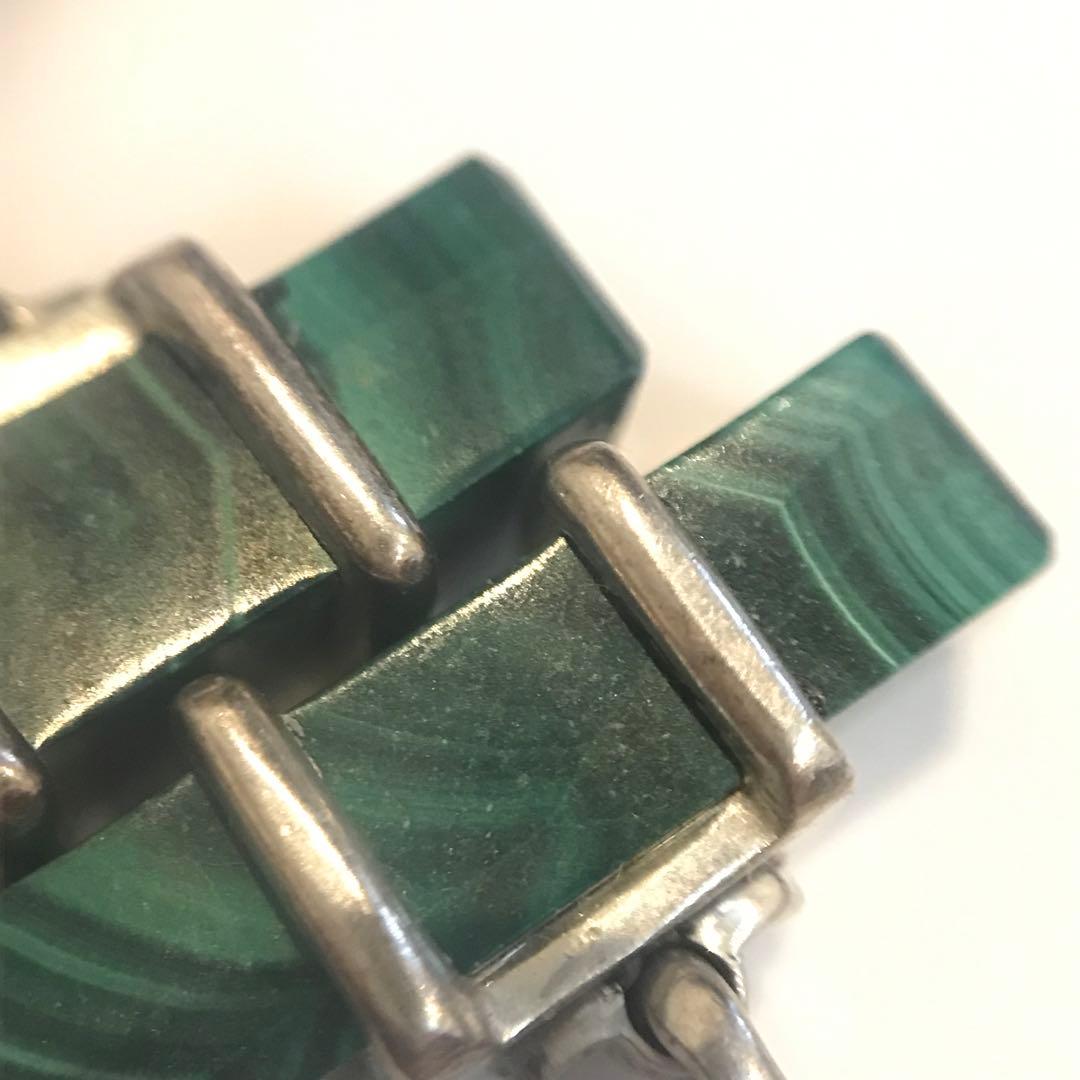【希少】ティファニー マラカイト カフス 925