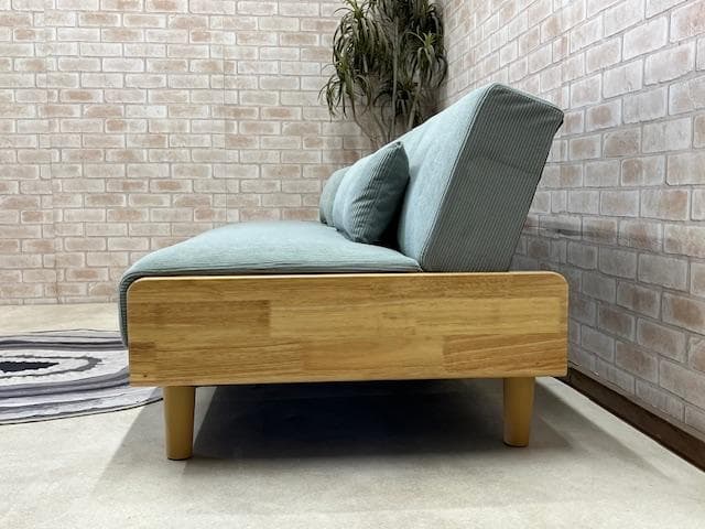 ソファーベッド　ソファ　コーデュロイ　北欧風　新品