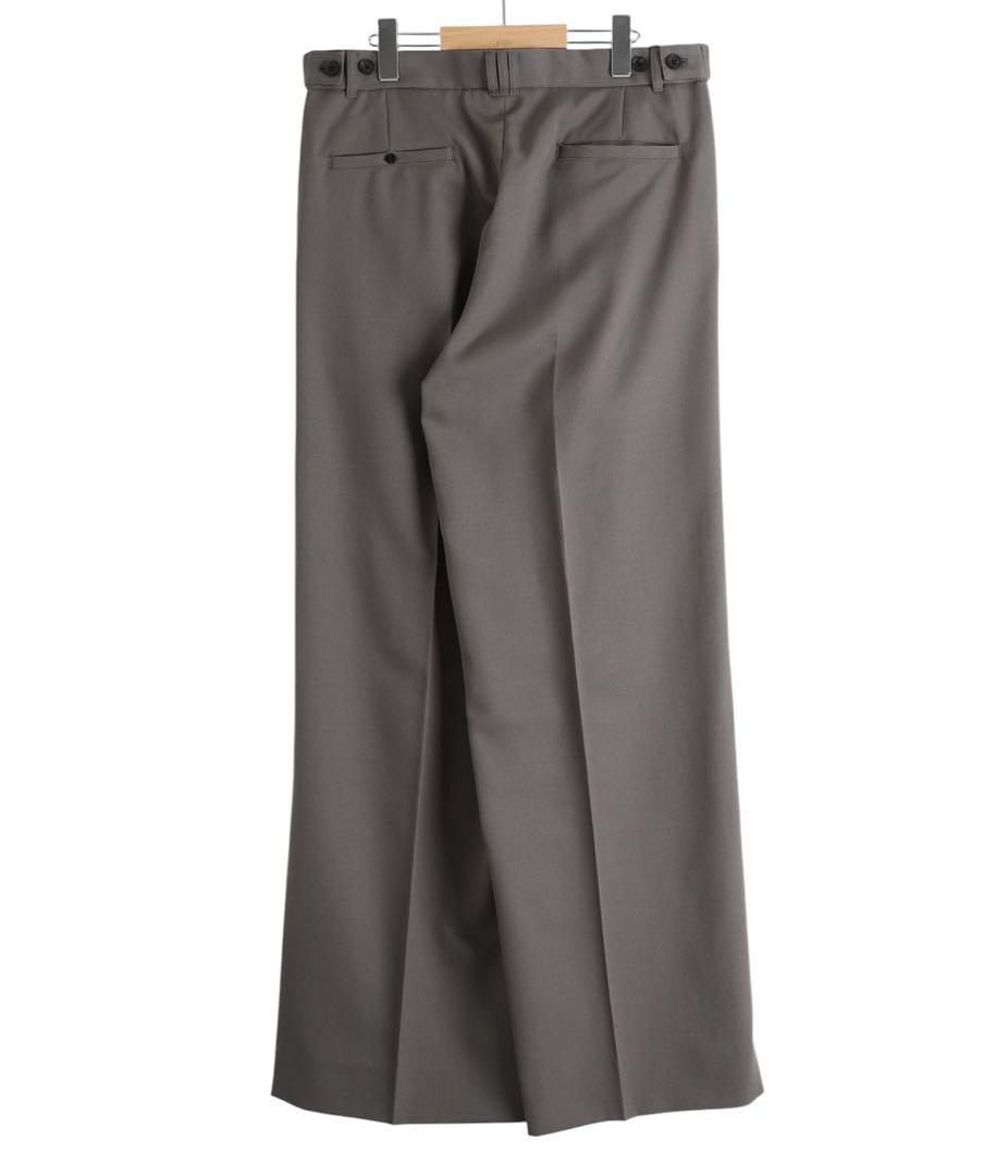 YOKE 3pleatedWide-legTrousers スラックスグレージュ