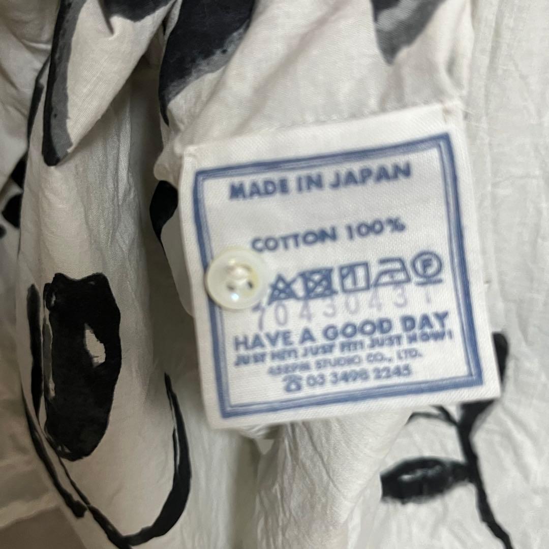 (希少)45R　フォーティーファイブアール 墨絵フラワープリントブラウス