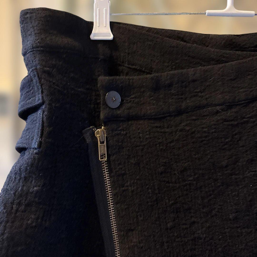 新品 MARC LE BIHAN黒ジッパーポケット付きミニスカート