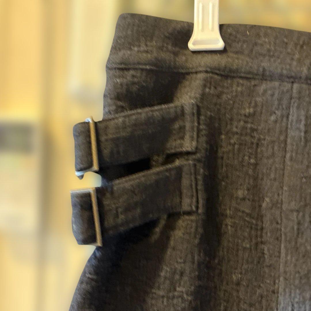 新品 MARC LE BIHAN黒ジッパーポケット付きミニスカート