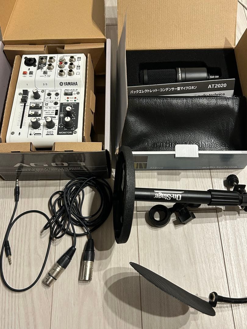 【バラ売り可】配信セット YAMAHA AG03 コンデンサーマイク