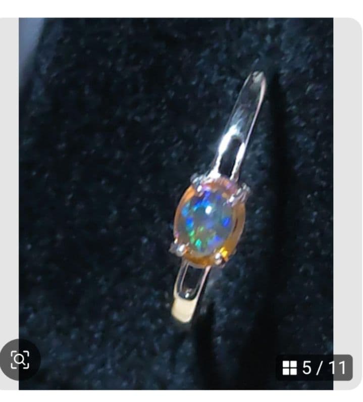 MaoMaoメキシコオパール　18kgp リング 2点