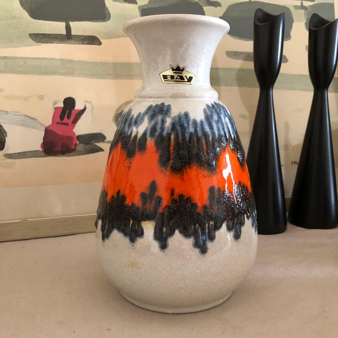 西ドイツ　fatlava ファットラバ　花瓶　アンティーク