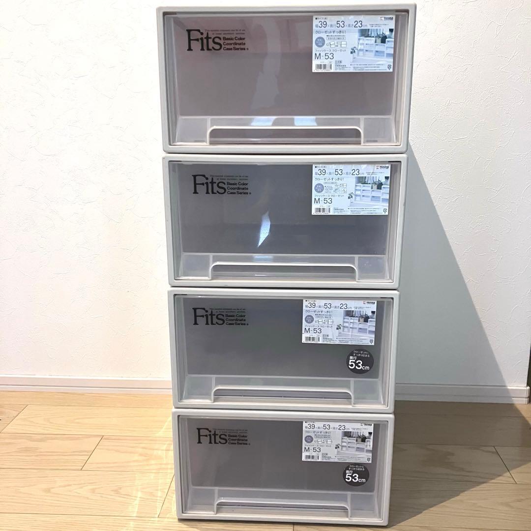 送料無料✨4個セット✨フィッツ Fits天馬 衣装ケース クローゼット M-53