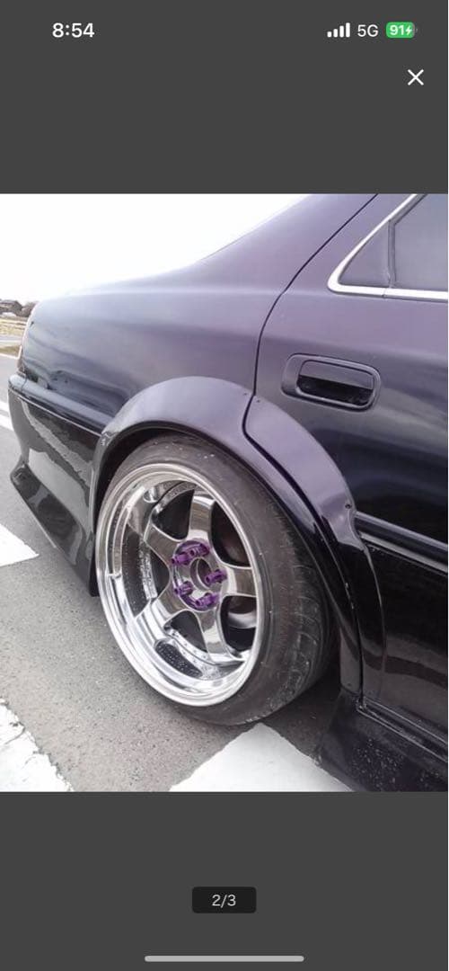 N-STYLE　JZX100クレスタ　リア専用5ｃｍＮスタオーバーフェンダー