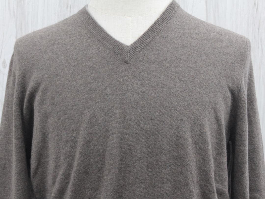 ▲ブルネロクチネリ BRUNELLO CUCINELL カシミヤ100％Vネック