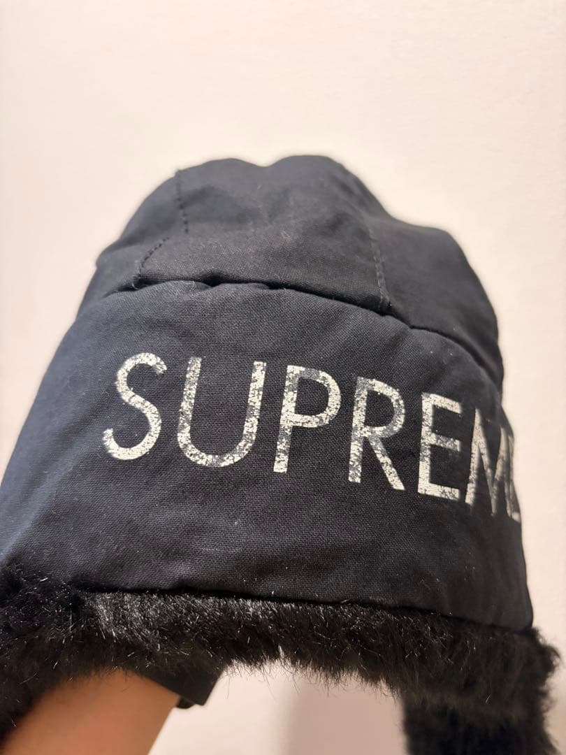 Supreme フライトキャップ フェイクファー