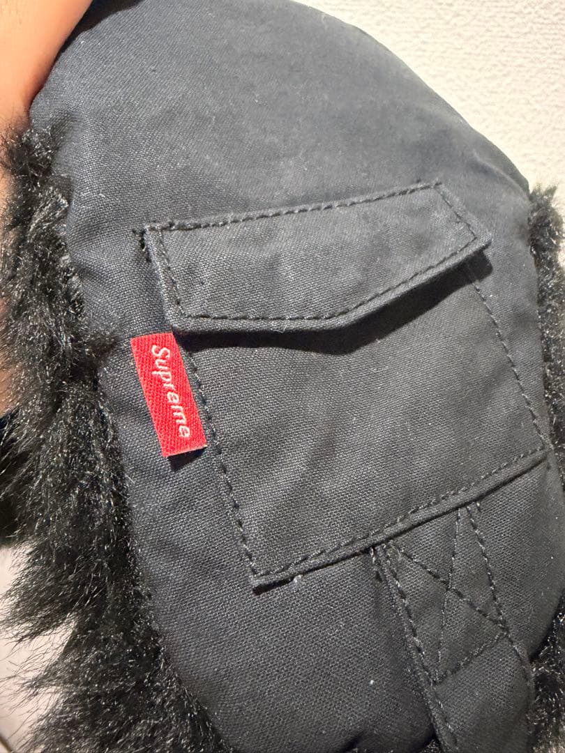 Supreme フライトキャップ フェイクファー