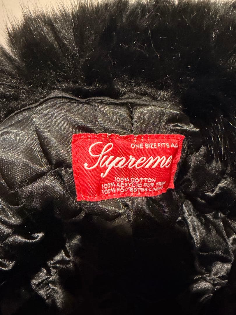 Supreme フライトキャップ フェイクファー