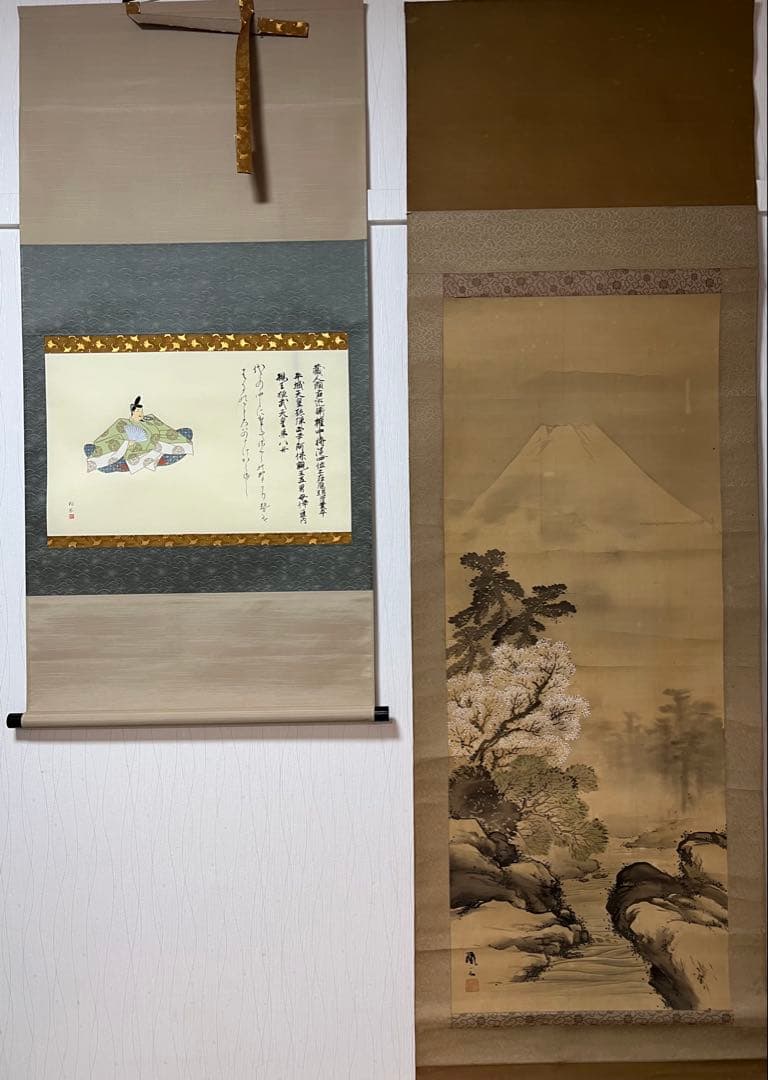 掛け軸　まとめて45本 （花鳥 仏画 書 山水 日本画）など　書画！