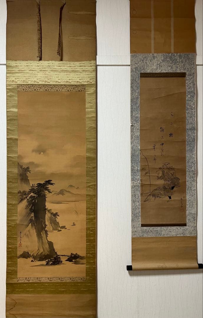 掛け軸　まとめて45本 （花鳥 仏画 書 山水 日本画）など　書画！