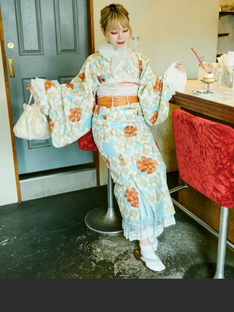 【クティールとレトロ】浴衣セット2way新作