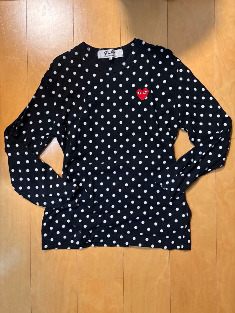 PLAY COMME des GARÇONS ドット柄 ロンT コムデギャルソン