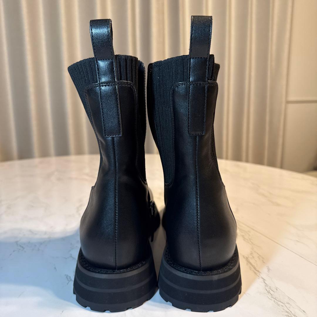 グリーンレーベル リラクシング サイドゴアブーツ 黒 XL