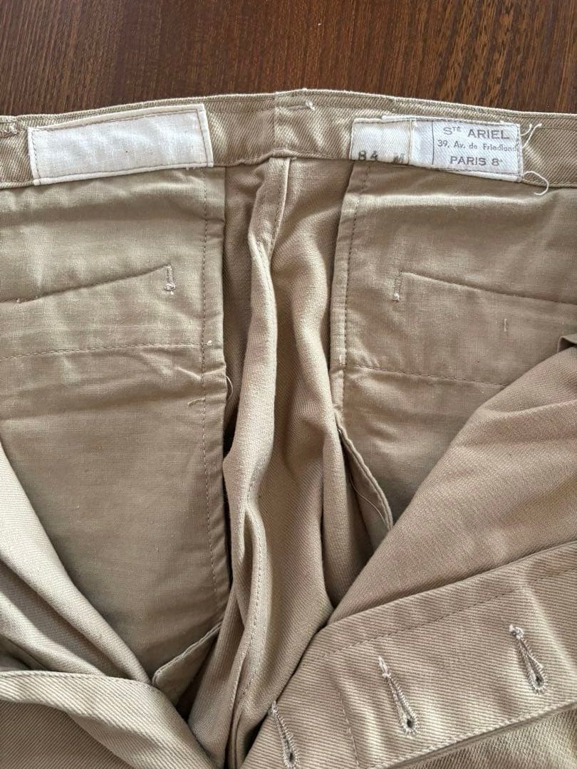 【VINTAGE デットストック】フランス軍 M52 チノトラウザーズ前期型