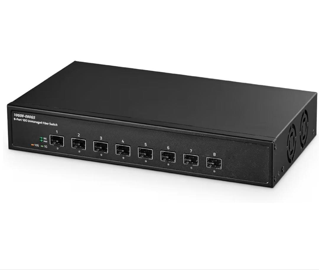 Binardat 8ポート10ギガビットファイバースイッチ