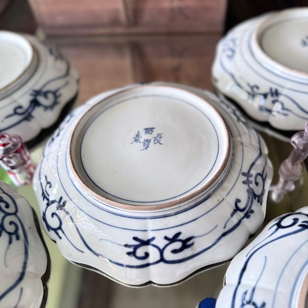 K様へ感謝お嫁入り‼️降誕祭‼️GOLD伊万里錦手帆かけ舟❌山水❌米俵八寸皿6客