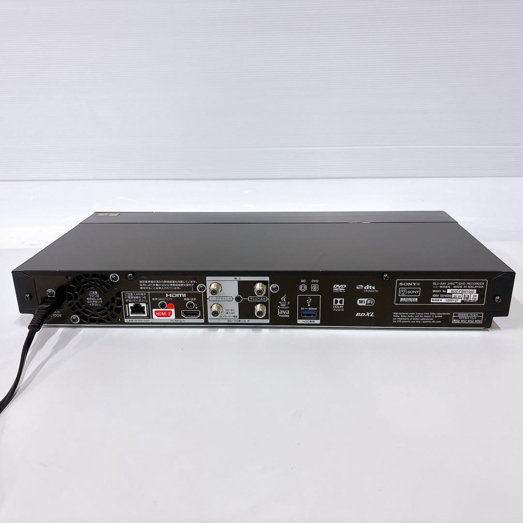 108 SONY BDZ-FBW1000 4Kブルーレイレコーダー1TB 説明書
