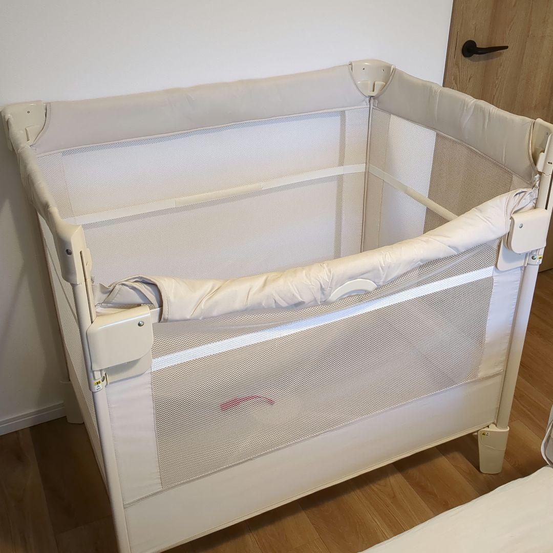 美品 アップリカAprica ココネルCOCONEL 折りたたみ式ベビーベット