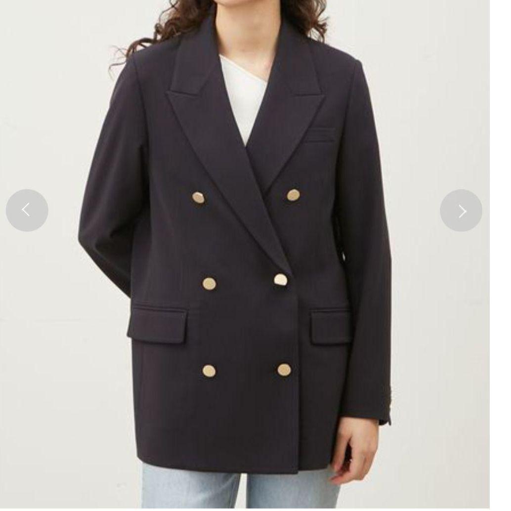 Mila Owen ミラオーウェン 2025 ダブルブレストブレザー ネイビー