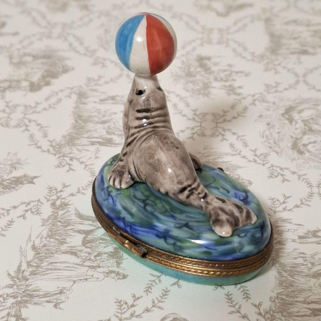 ★曲芸‼★アシカ リモージュボックス