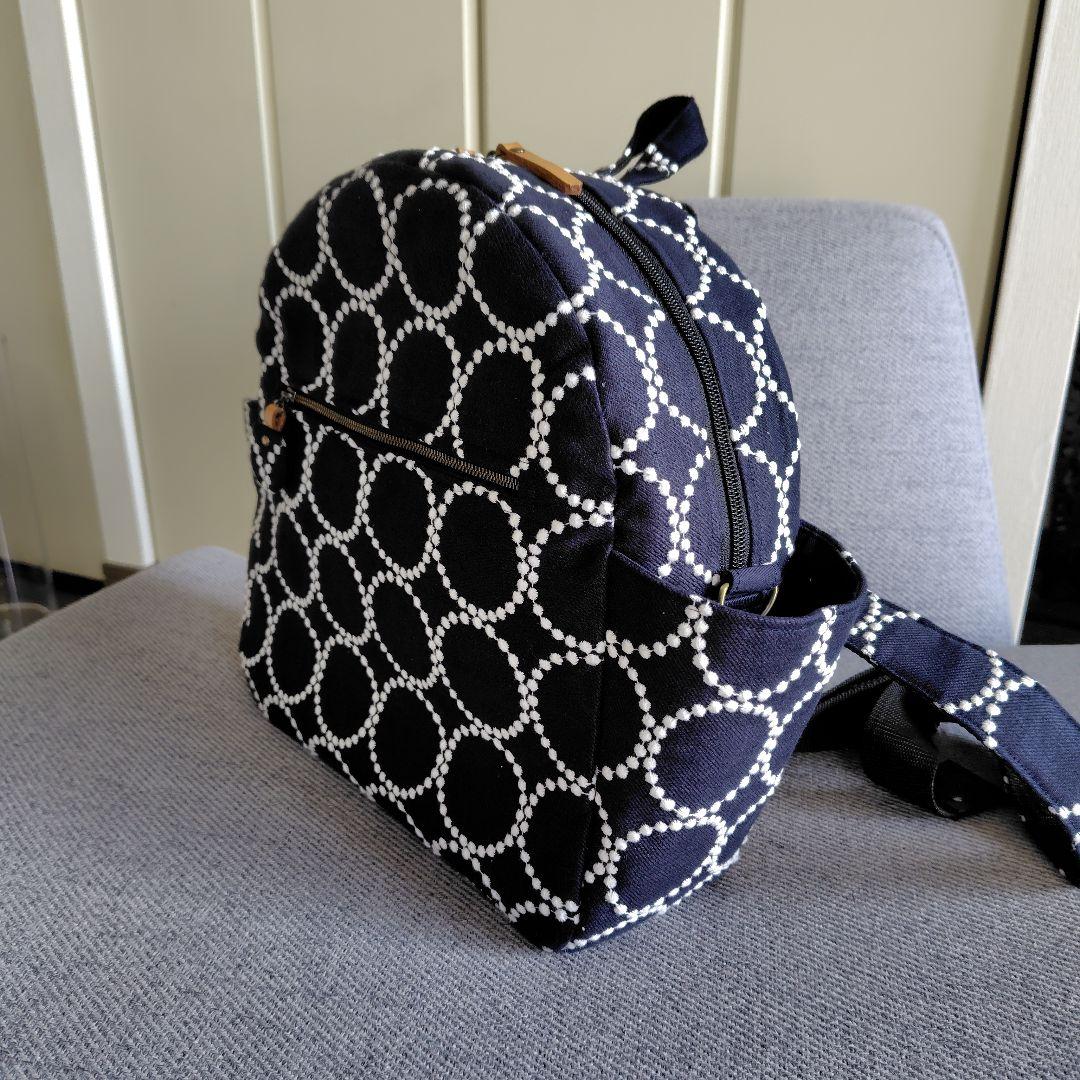 ミナペルホネン両開きリュックハンドメイドバック