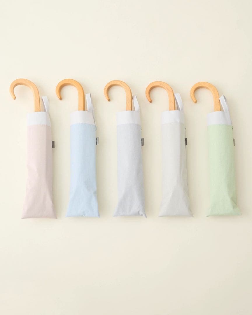 【新品】サンバリア100 折りたたみ日傘 2段折 コンビmoku ピンク