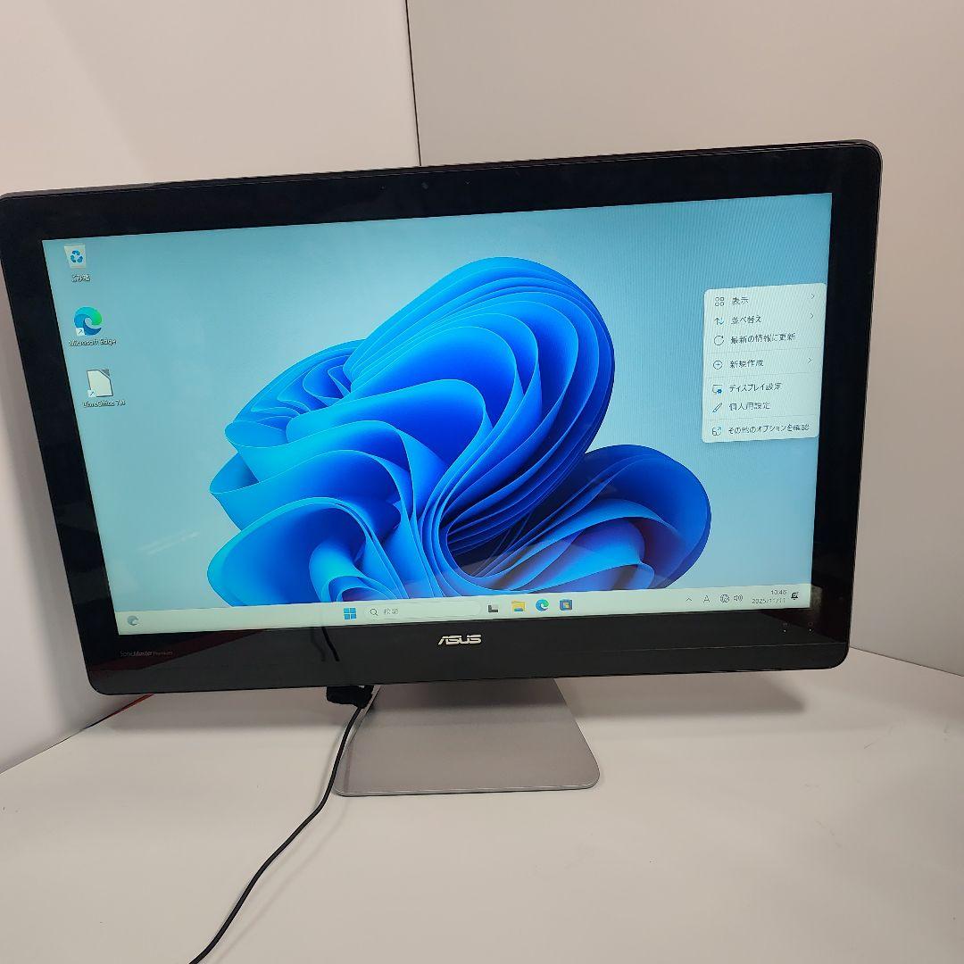 デスクトップPC 大画面 Windows11 オフィス付き　大容量1T