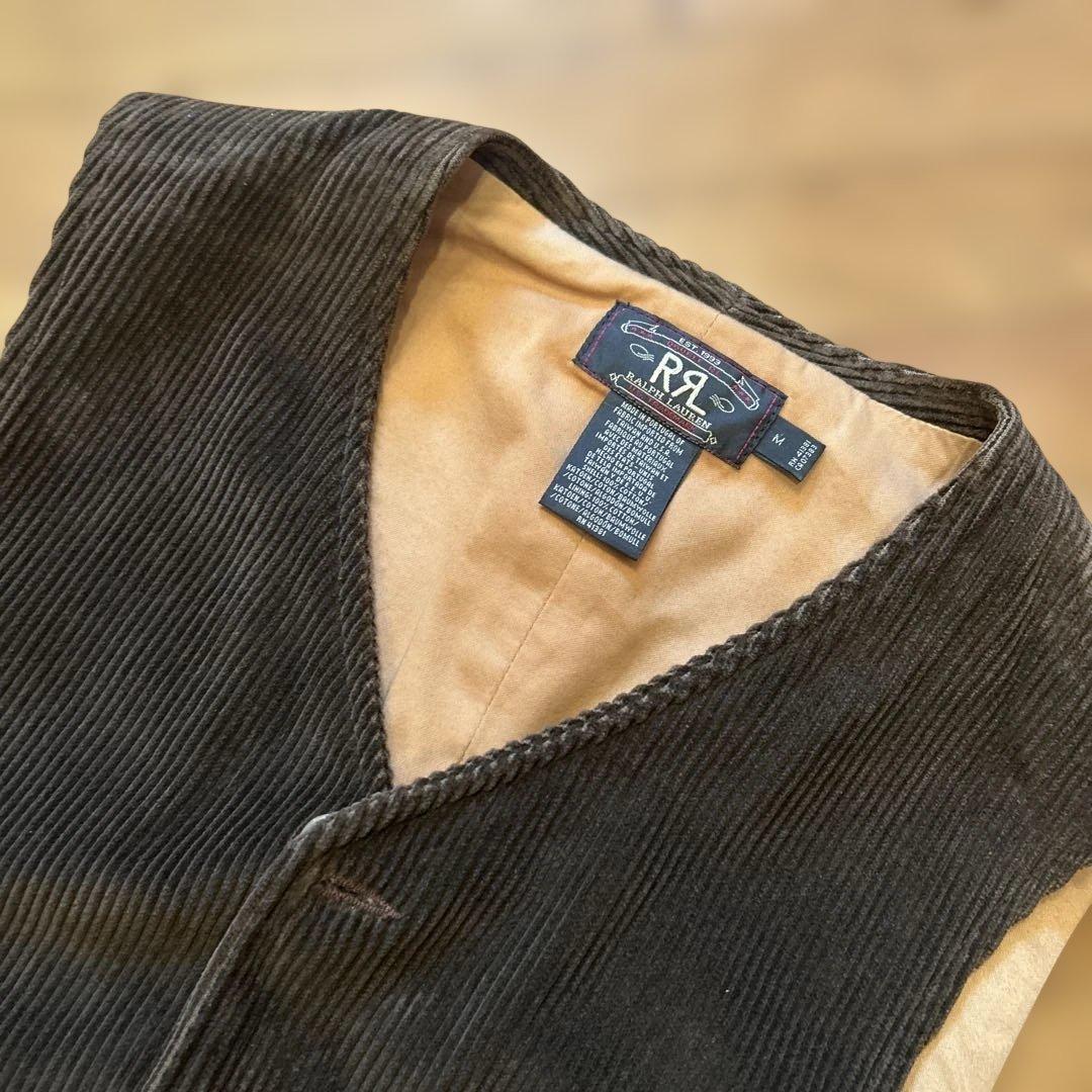 ダブルアールエル　コーデュロイベスト　　　ポロラルフローレン